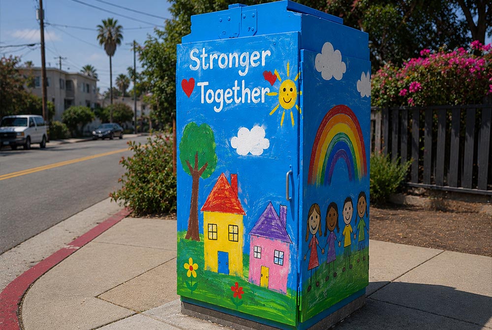 Rotary Club Utility Box Painting 7